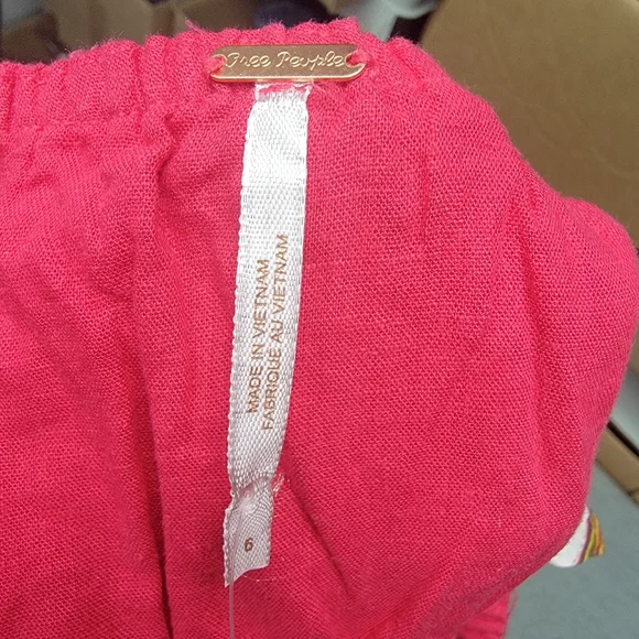 Free People Santorini Maxi Dress Sleeveless Hot Hibiscus Pink New Size 6. - Picture 7 of 14